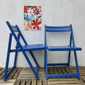 Chaise Vintage Pliante en Bois