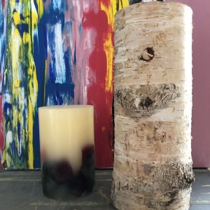 Bougeoir XXL en bois de bouleau
