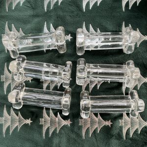 Porte couteaux en verre