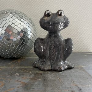 Grenouille en terre cuite émaillée