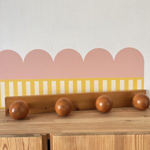 Porte-Manteau XL en Bois Massif Vintage
