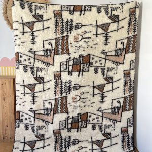 Plaid couverture Vintage en Laine