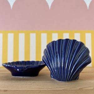 Duo Coquillages En Céramique Vintage