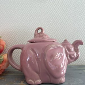 Théière Vintage Eléphant Rose