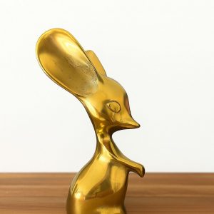 Souris En Laiton Doré 1960's
