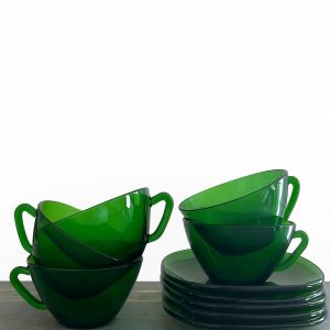 Service Grandes Tasses et Soucoupes Vintage