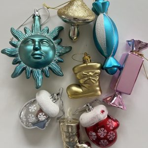 Lot Ornements de Noël vintage