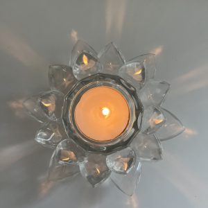 Bougeoir Nénuphar Cristal