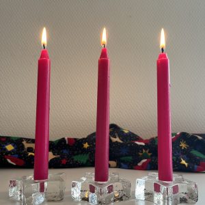 Chandelier Vintage en Verre Etoile