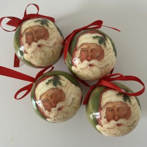 Lot Boules de Noël Père Noël