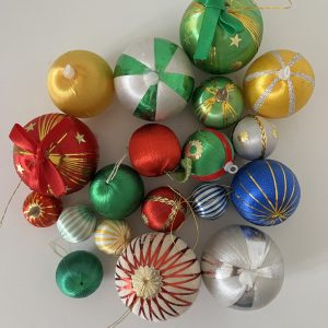 Lot boules de Noël vintage