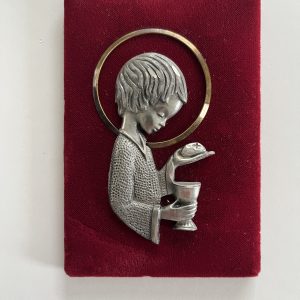 Communiant en Etain - Vintage