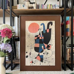 Joan Miro People And Dog in the sun