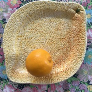 Plat Citron Barbotine Estampillé