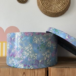 Boîte à Chapeau Fleurie Vintage