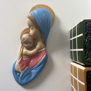 Plaque Murale Vintage Vierge à l'enfant