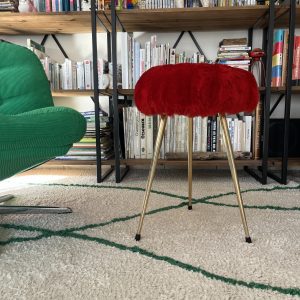 Tabouret Moumoute Vintage