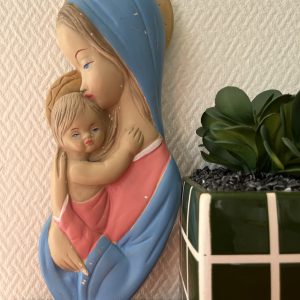 Plaque Murale Vintage Vierge à l'enfant