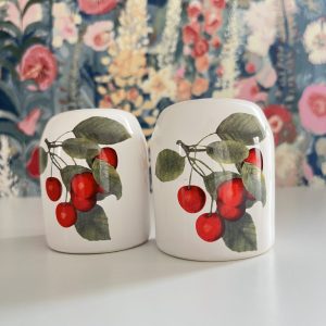 Sel Poivre Cerises En céramique