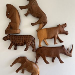 Lot Animaux en Bois Fabrication Artisanale