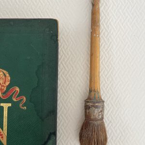 Ancien Pinceau A Rechampir 29cm