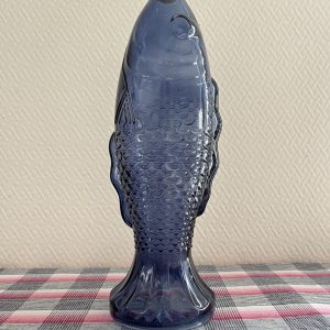 Bouteille Poisson en Verre Bleu