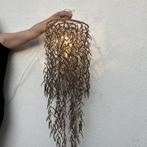 Suspension Décorative en Fibres Naturelles et Bois