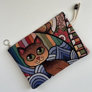 Pochette Tapisserie Chat – 28x21cm