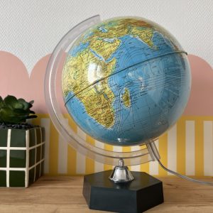 Globe Terrestre lumineux vintage