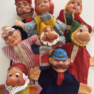 Lot 8 Marionnettes A Mains Vintage