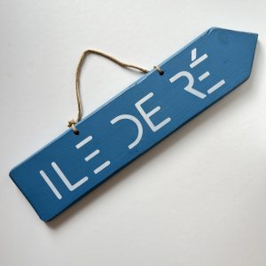 Pancarte en Bois Ile de Ré