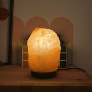 Lampe en Pierre de Sel Rose