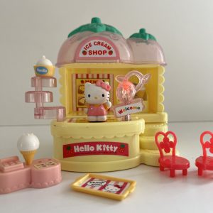 Playset Vintage Ice Cream Shop Hello Kitty Fonction Lumineuse