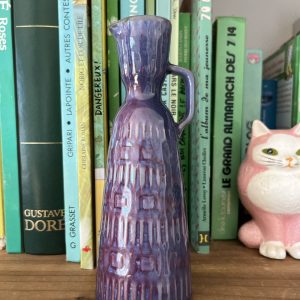 Vase Pichet Vintage "Lila" (Modèle 200) par Hjördis Oldfors pour Upsala-Ekeby – Suède, 1954