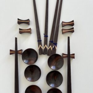 Coffret Service à Sushi Traditionnel en Bois